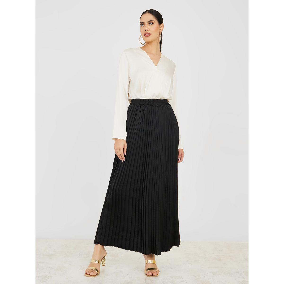 تنورة طويلة مزينة بكسرات-women-clothing-skirts-image-2