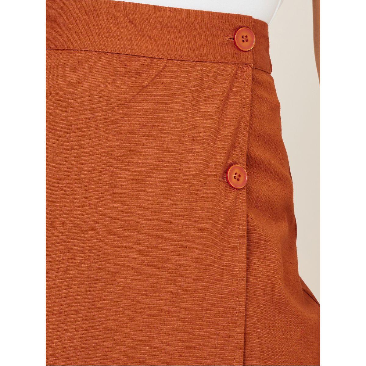 تنورة طويلة بنمط لف وأزرار-women-clothing-bottoms-skirts-image-3