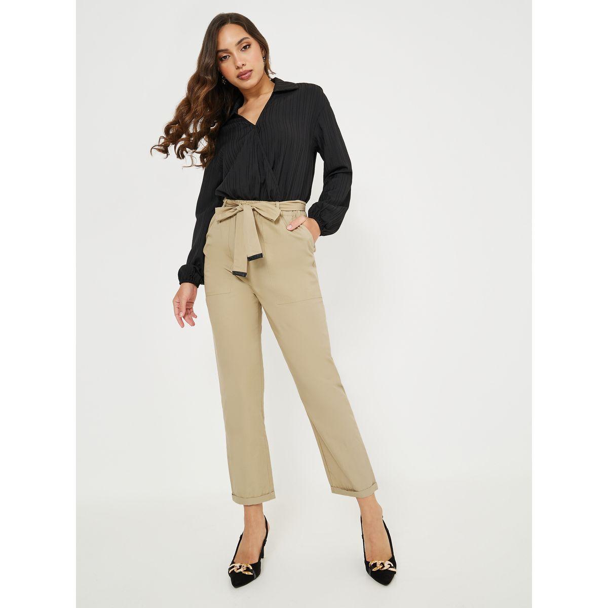 Styli Turn Up Hem Cigarette Fit Trouser-women-clothing-bottoms-trousers-image-1