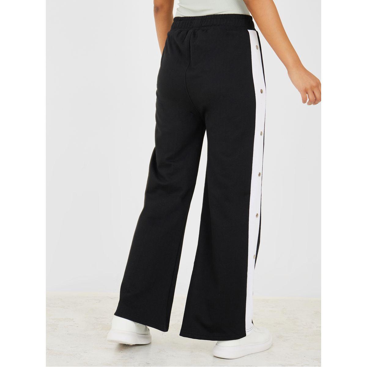 جوغر واسع الأرجل مزين بأزرار-women-clothing-bottoms-joggers-image-4