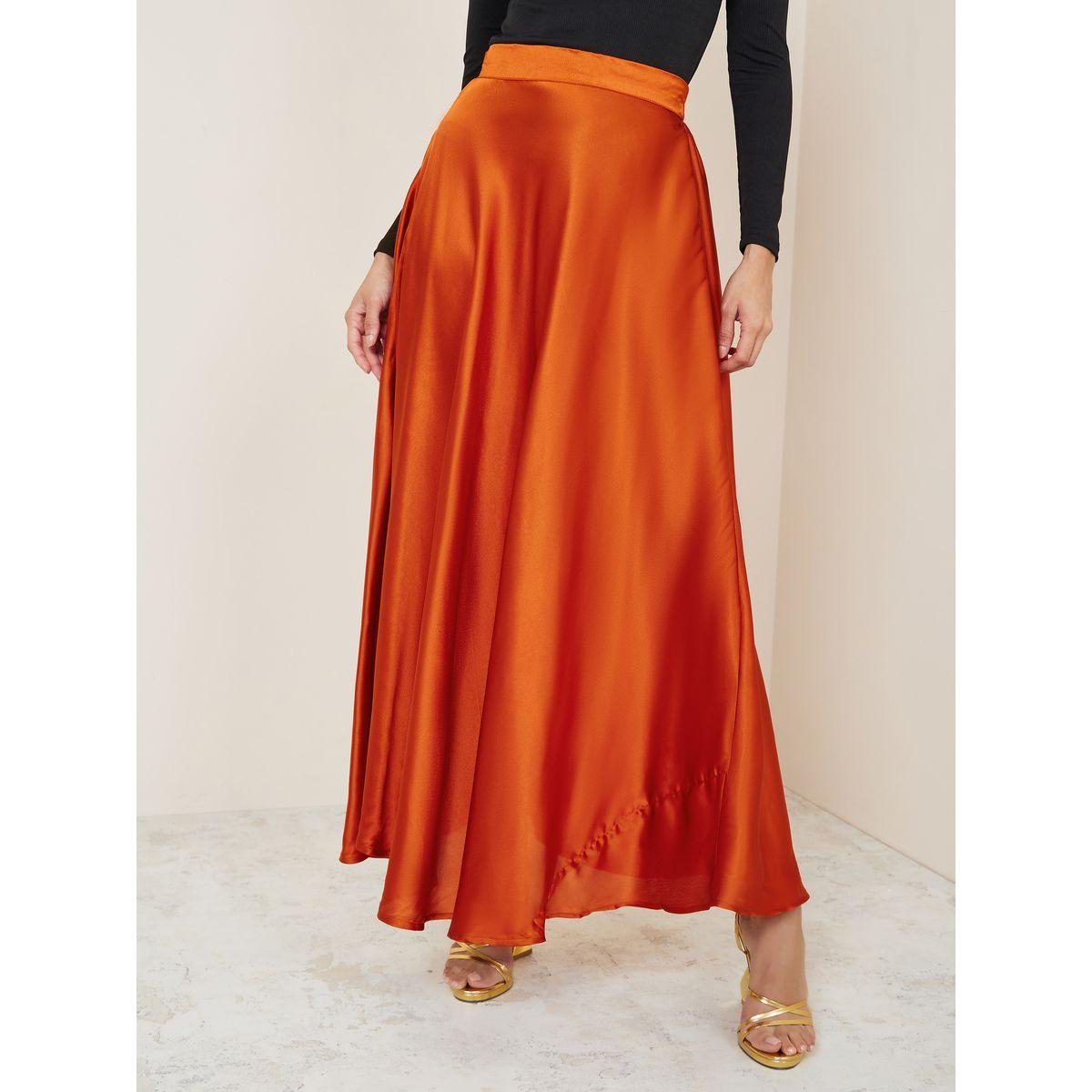 Styli High Rise Satin Flared Maxi Skirt-women-clothing-bottoms-skirts-image-2