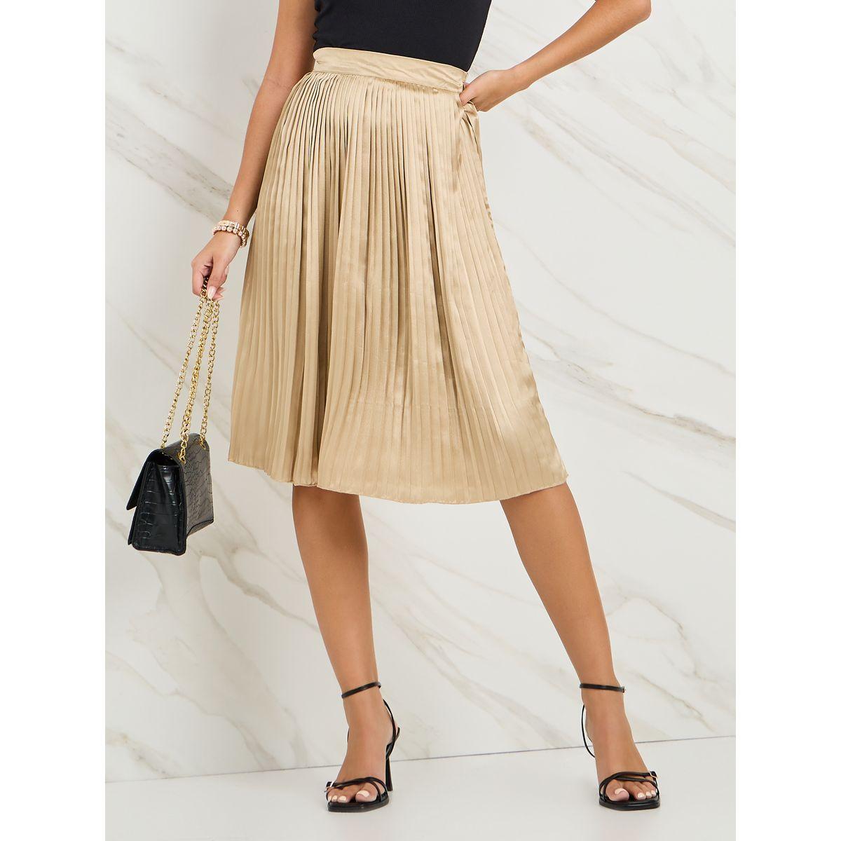 تنورة ميدي بخصر مطاطي-women-clothing-bottoms-skirts-image-1