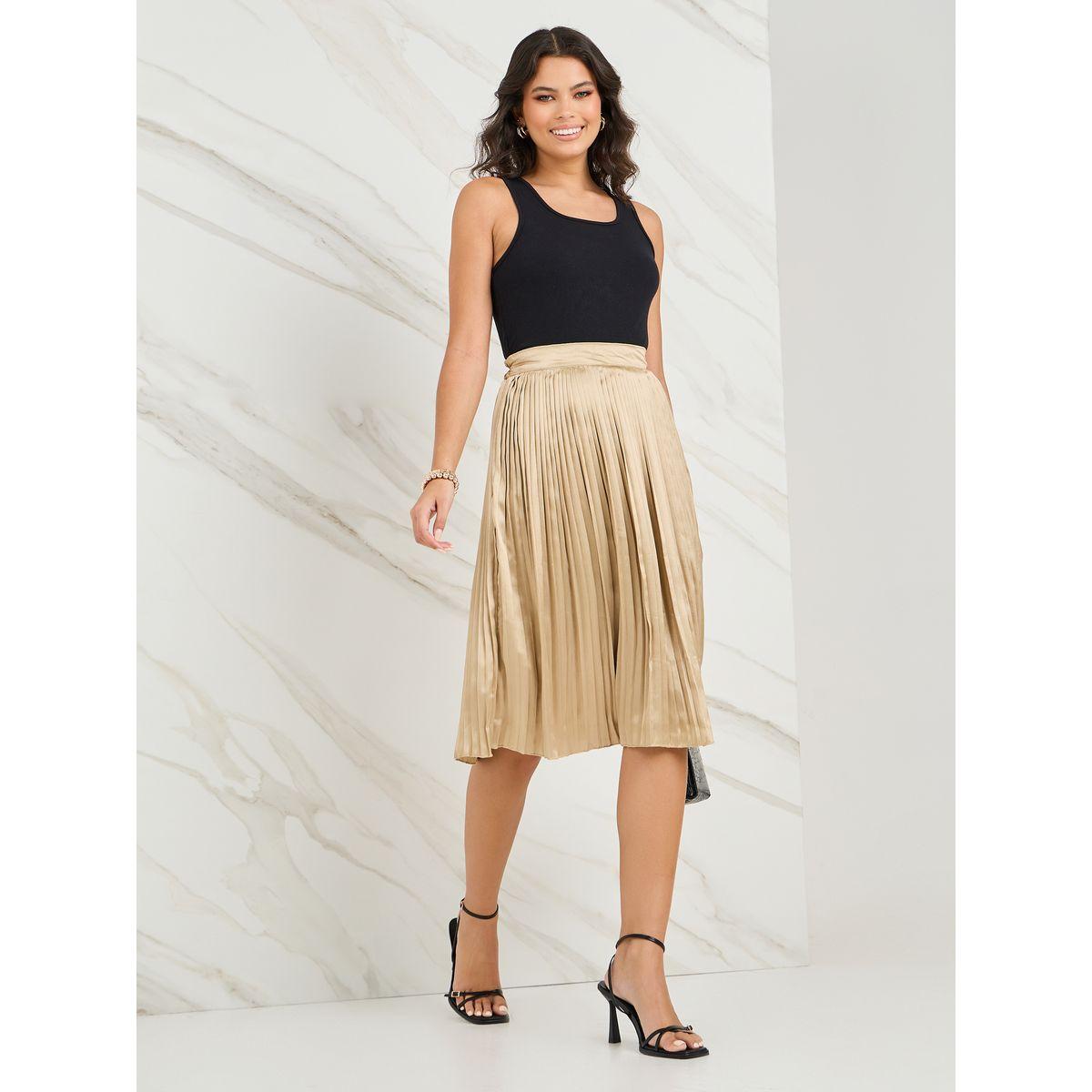 تنورة ميدي بخصر مطاطي-women-clothing-bottoms-skirts-image-2