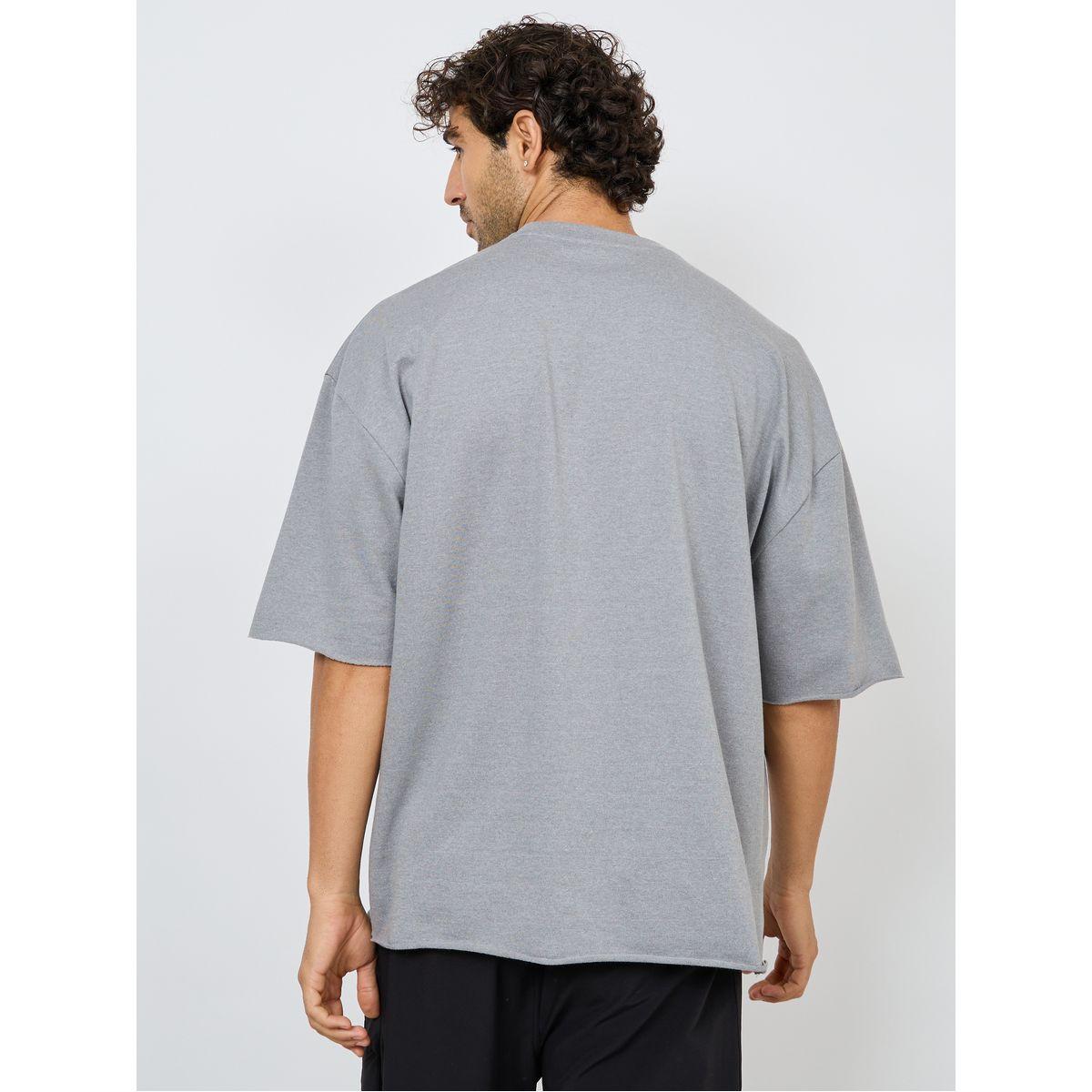 Styli Terry Boxy Fit T-Shirt with Raw Sleeve & Hem Detail-men-clothing-tshirtsandpolos-tshirts-image-4
