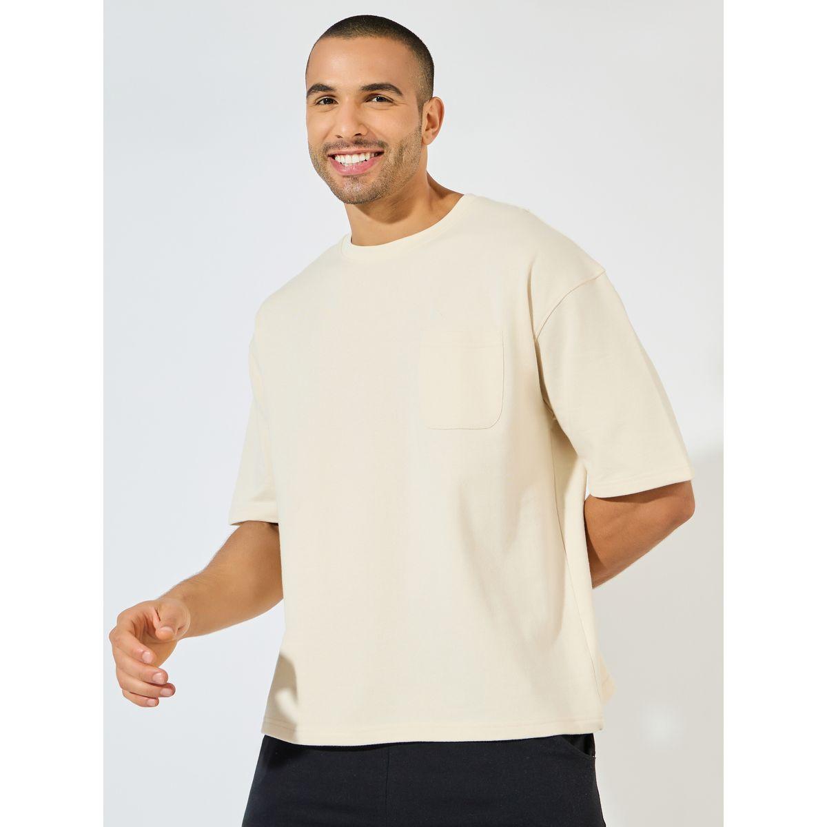 Styli Eco-Earth Terry Oversized T-Shirt with Patch Pocket-men-clothing-tshirtsandpolos-tshirts-image-1