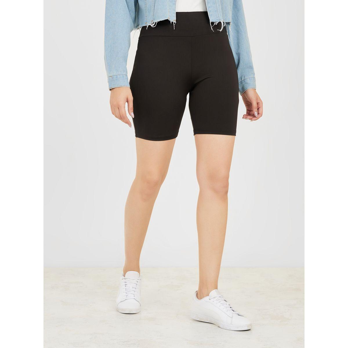 Styli Solid Cycling Shorts-women-clothing-bottoms-shorts-image-1