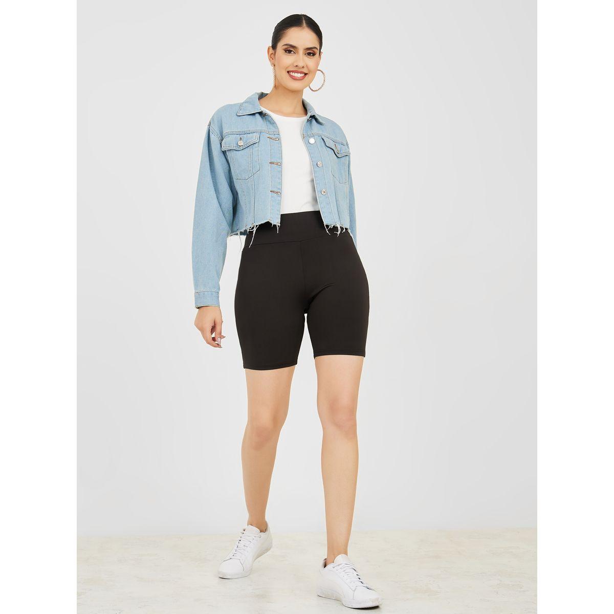 Styli Solid Cycling Shorts-women-clothing-bottoms-shorts-image-2