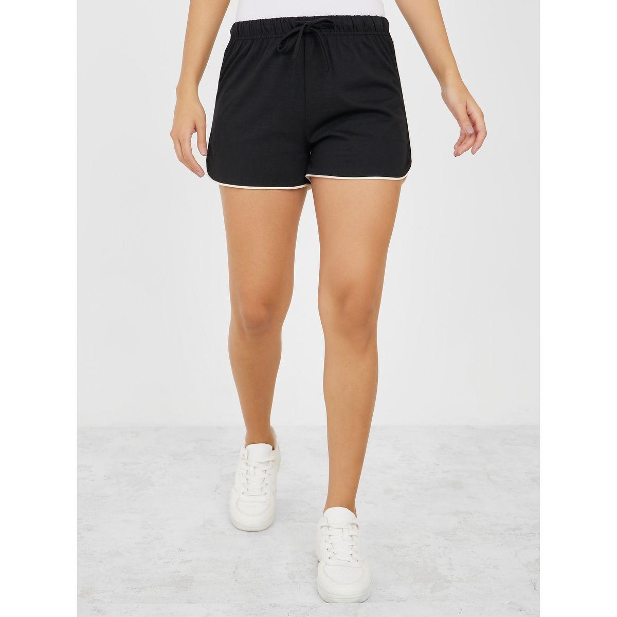 Styli Piped Solid Shorts-women-clothing-bottoms-shorts-image-2