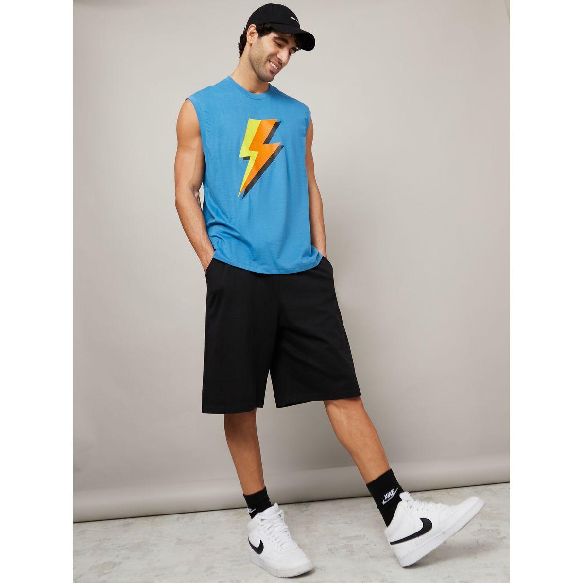 Styli Drawcord Waistband Detail Oversized Shorts-men-clothing-bottoms-shorts-image-2