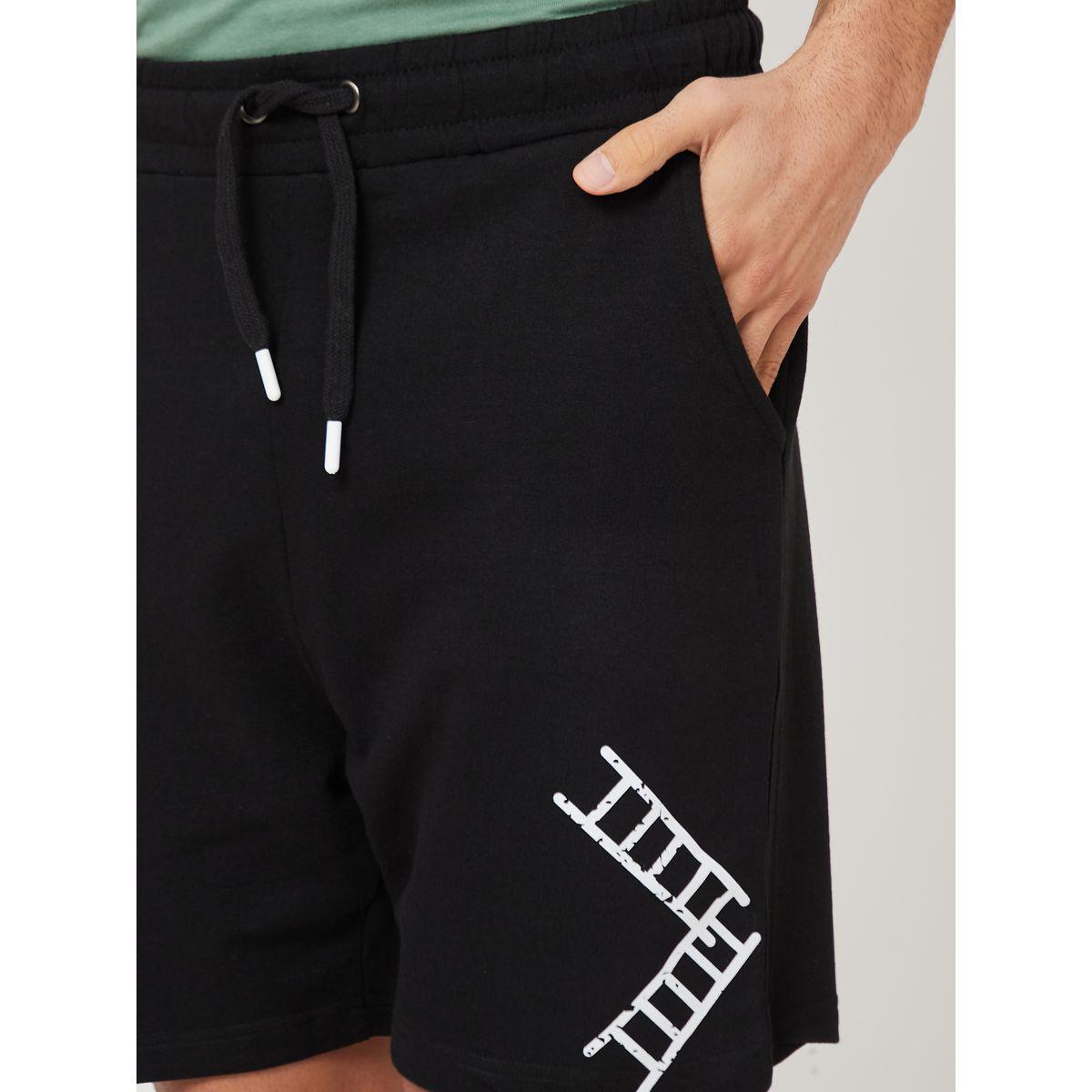 Styli Ladder Placement Print Regular Fit Shorts-men-clothing-bottoms-shorts-image-3