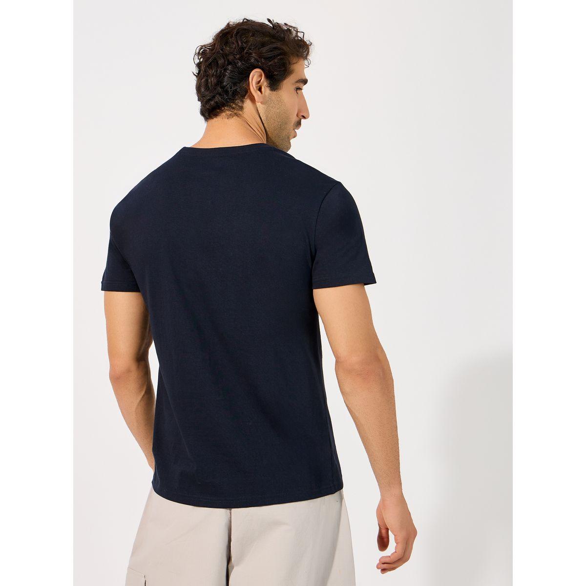 تيشيرت مطبع بكتابة مع قصة عادية-men-clothing-tshirtsandpolos-tshirts-image-4