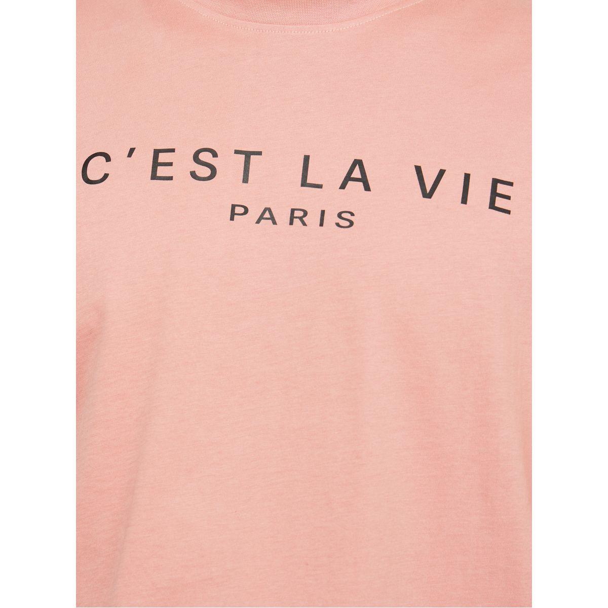 Styli C'est La Vie Slogan Regular Fit T-Shirt-men-clothing-tshirtsandpolos-tshirts-image-3