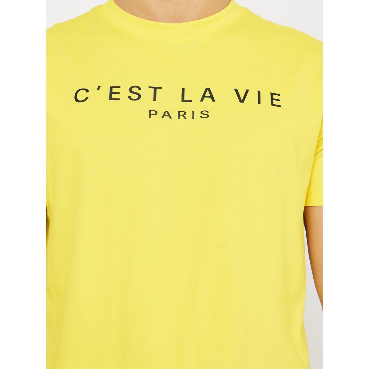 Styli C'est La Vie Slogan Regular Fit T-Shirt-men-clothing-tshirtsandpolos-tshirts-image-2