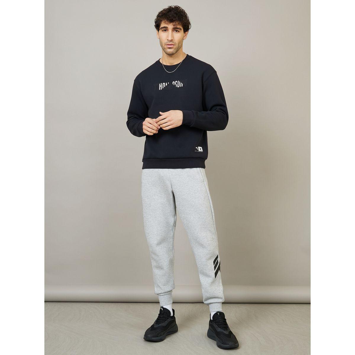Anta Calf Graphic Knit Track Pants-men-clothing-bottoms-joggers-image-2