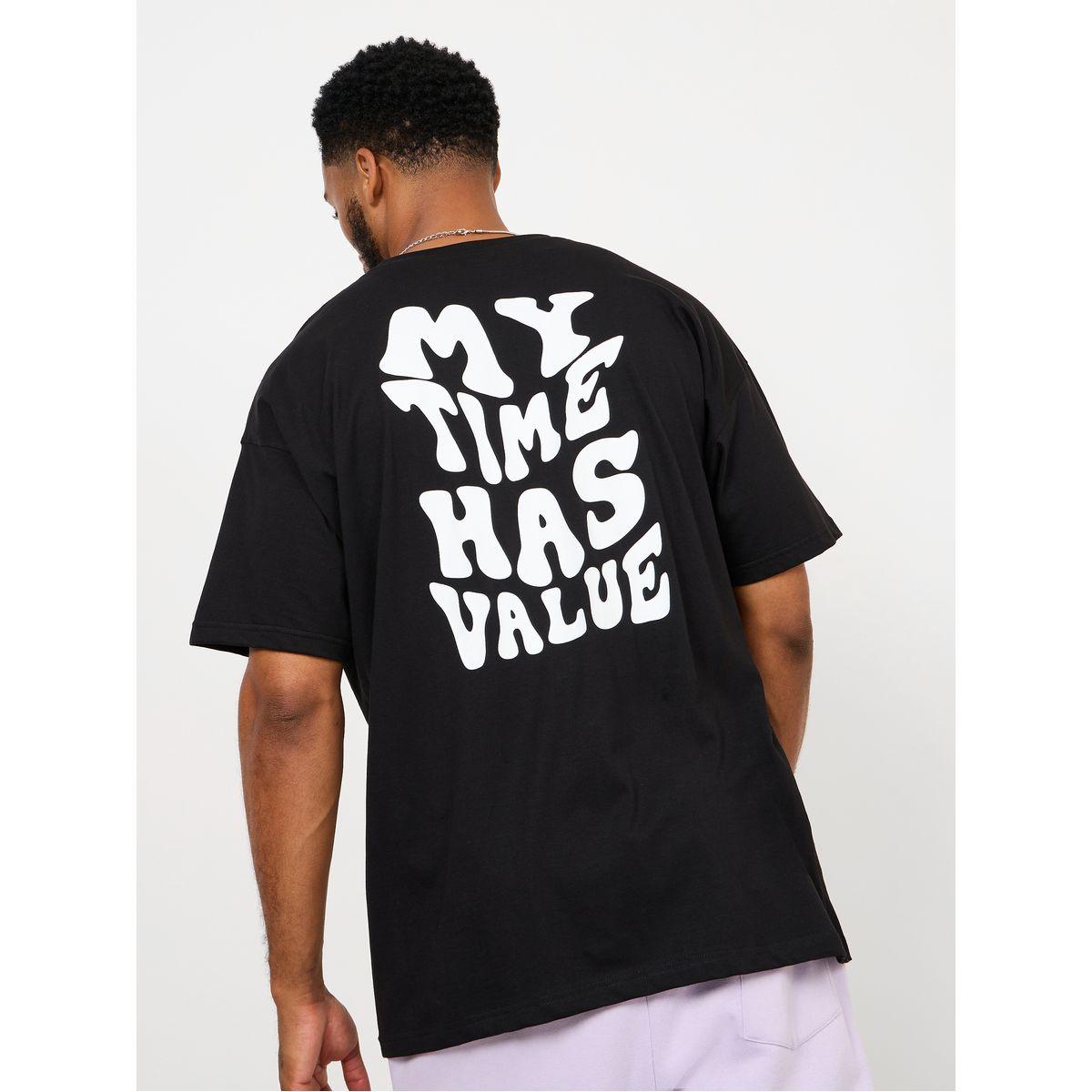 تيشيرت واسع مطبع بكتابة-men-clothing-tshirtsandpolos-tshirts-image-1