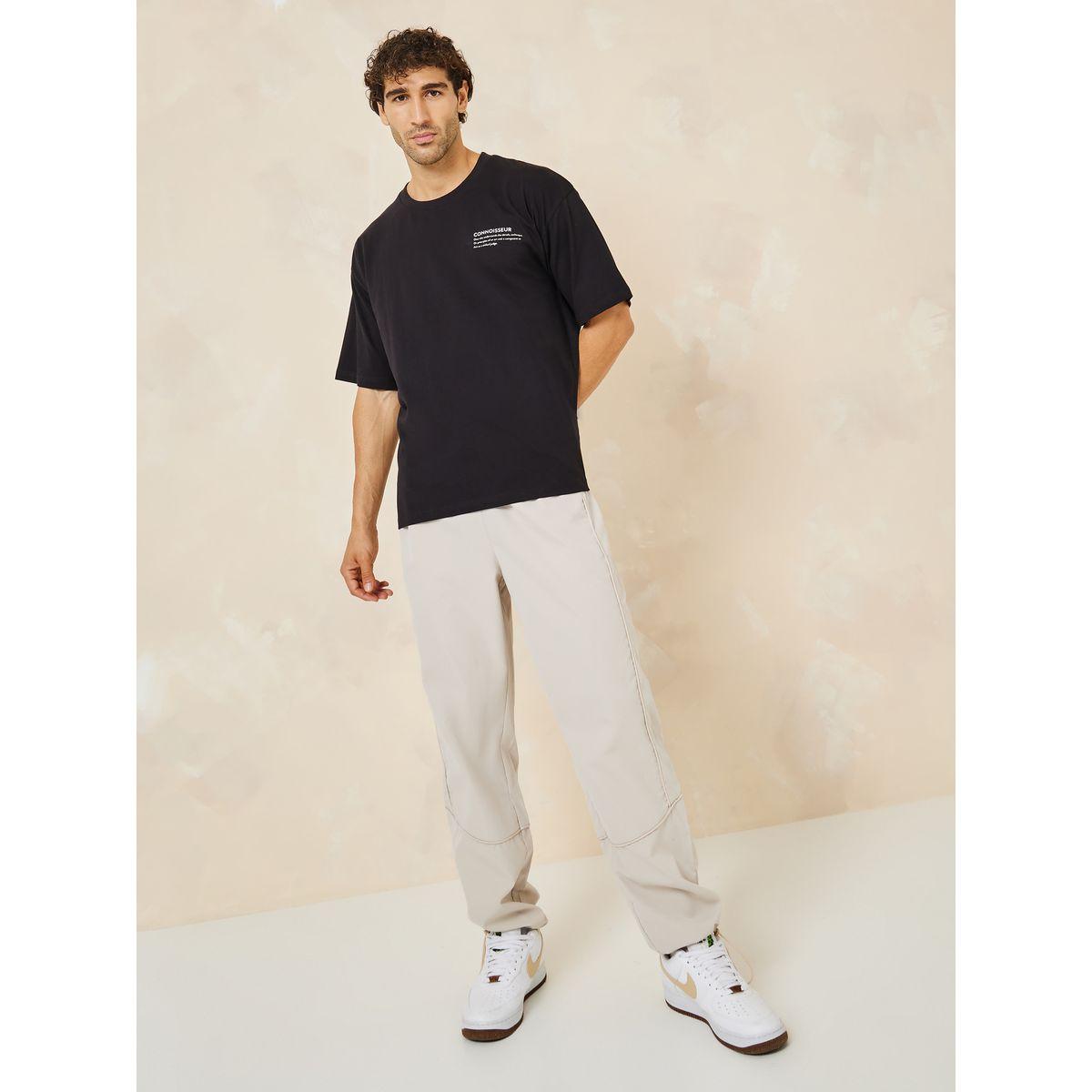 Styli Minimal Chest HD Text Slogan Oversized T-Shirt-men-clothing-tshirtsandpolos-tshirts-image-2