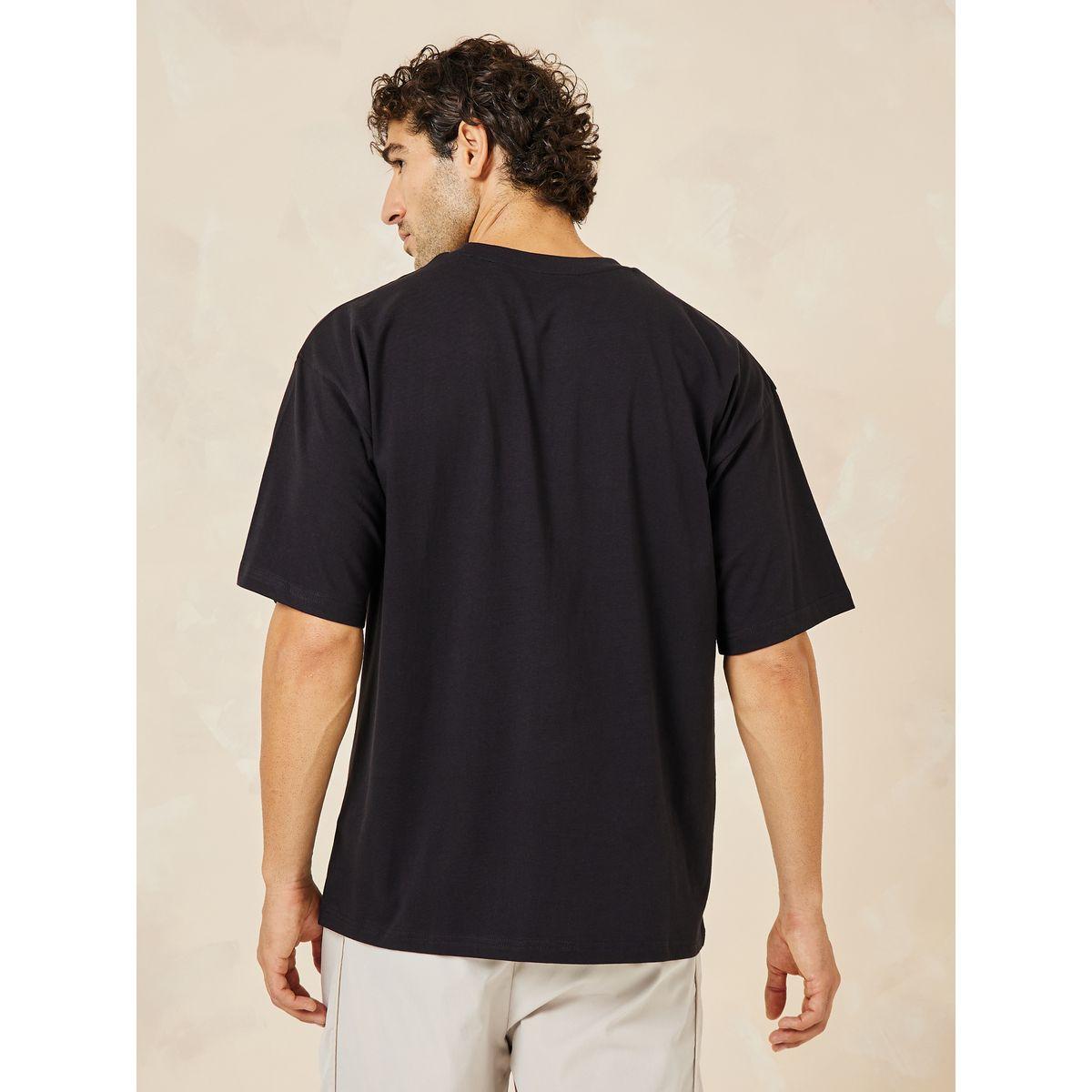 Styli Minimal Chest HD Text Slogan Oversized T-Shirt-men-clothing-tshirtsandpolos-tshirts-image-4