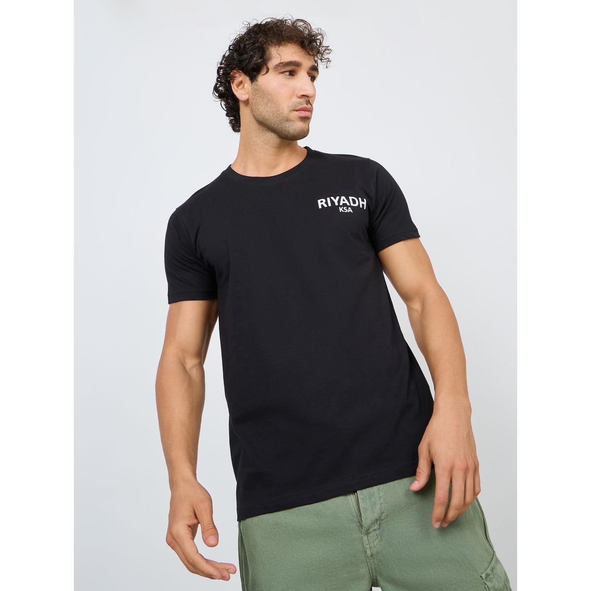 Styli Regular Fit Minimal Chest Typo Print T-shirt-men-clothing-tshirtsandpolos-tshirts-image-1