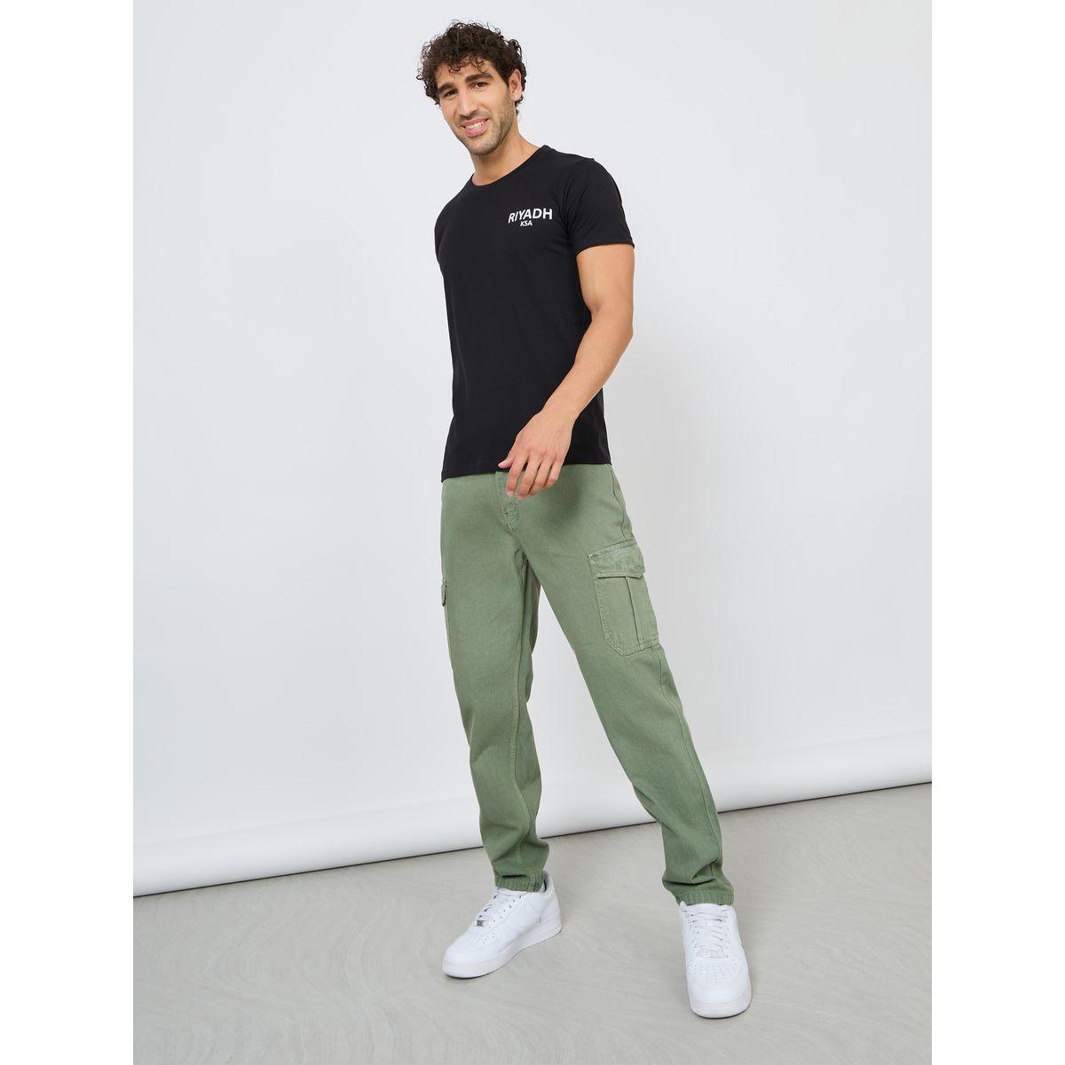 تيشيرت مطبع بكتابة واكمام قصيرة-men-clothing-tshirtsandpolos-tshirts-image-2