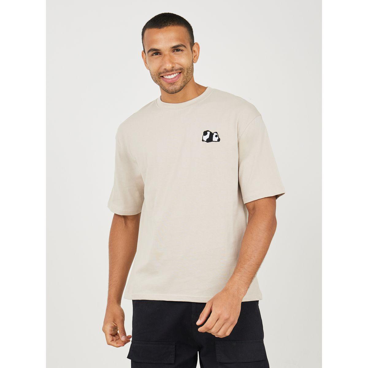 Styli Panda Embroidered Oversized T-Shirt-men-clothing-tshirtsandpolos-tshirts-image-1