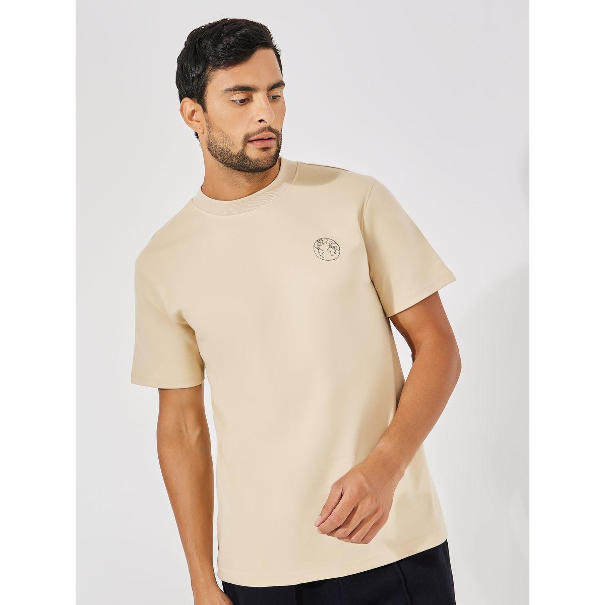 تيشيرت بقصة عادية مع اكمام قصيرة-men-clothing-tshirtsandpolos-tshirts-image-1