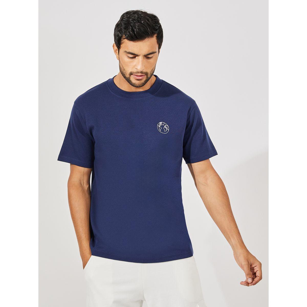 تيشيرت بقصة عادية مع اكمام قصيرة-men-clothing-tshirtsandpolos-tshirts-image-1