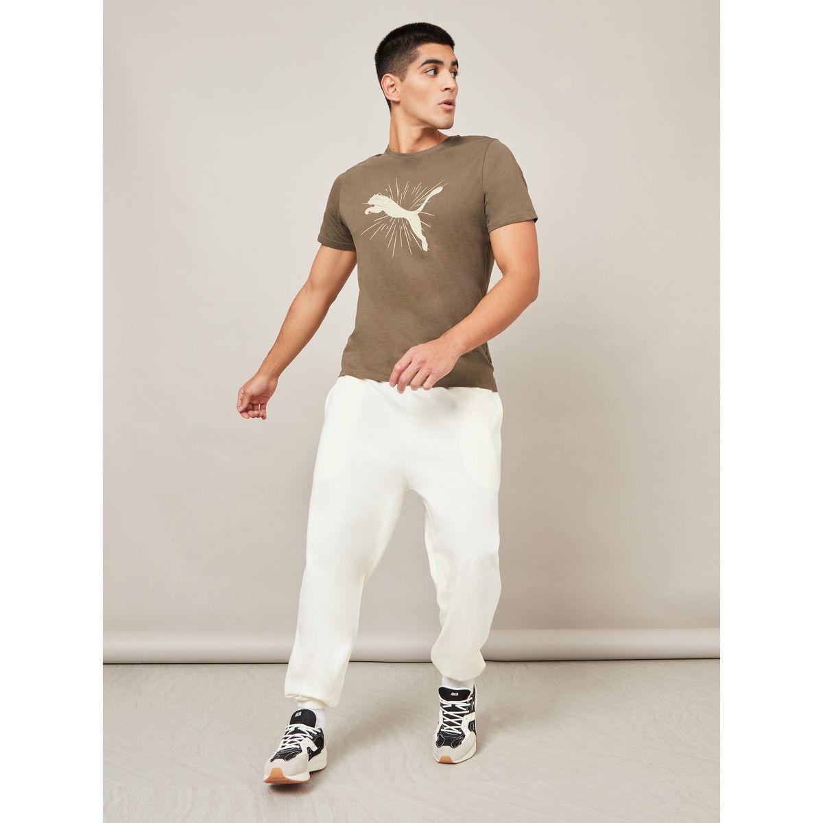 Styli Solid Oversized Fit Elastic Cuff Joggers-men-clothing-bottoms-joggers-image-2