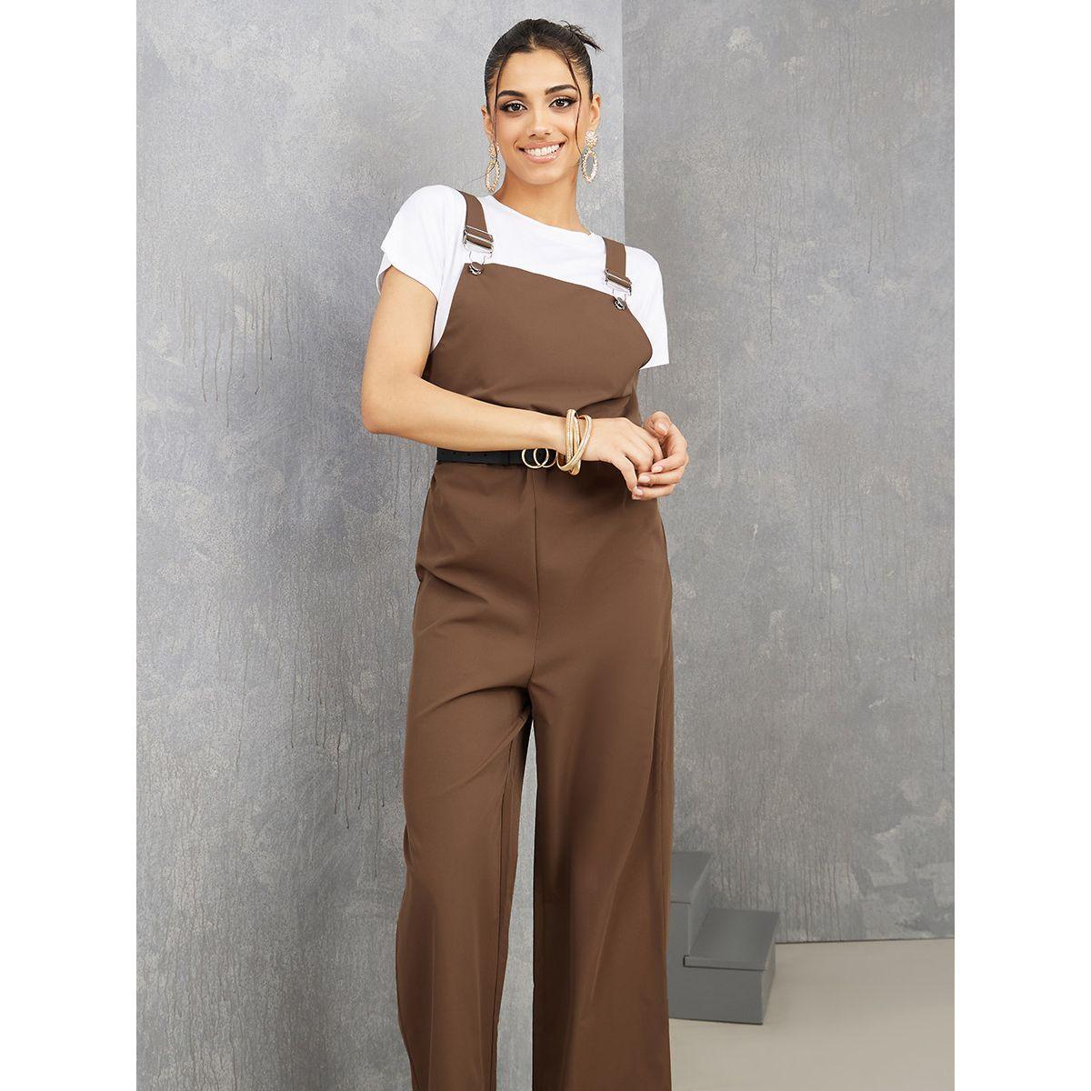 دونغري بقصة مستقيمة وحزام-women-clothing-jumpsuits-image-2