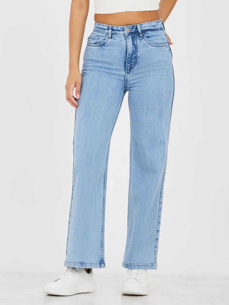 Styli High Rise Straight Leg Jeans-women-clothing-bottoms-jeans-image-1