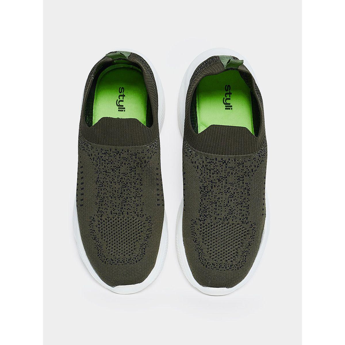 Styli Knit Sock Slip On Sneakers-men-shoes-sneakers-image-4