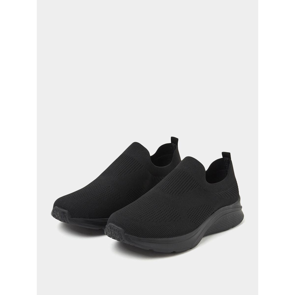 Styli Solid Slip On Sneakers with Pull Tap-men-shoes-sneakers-image-2