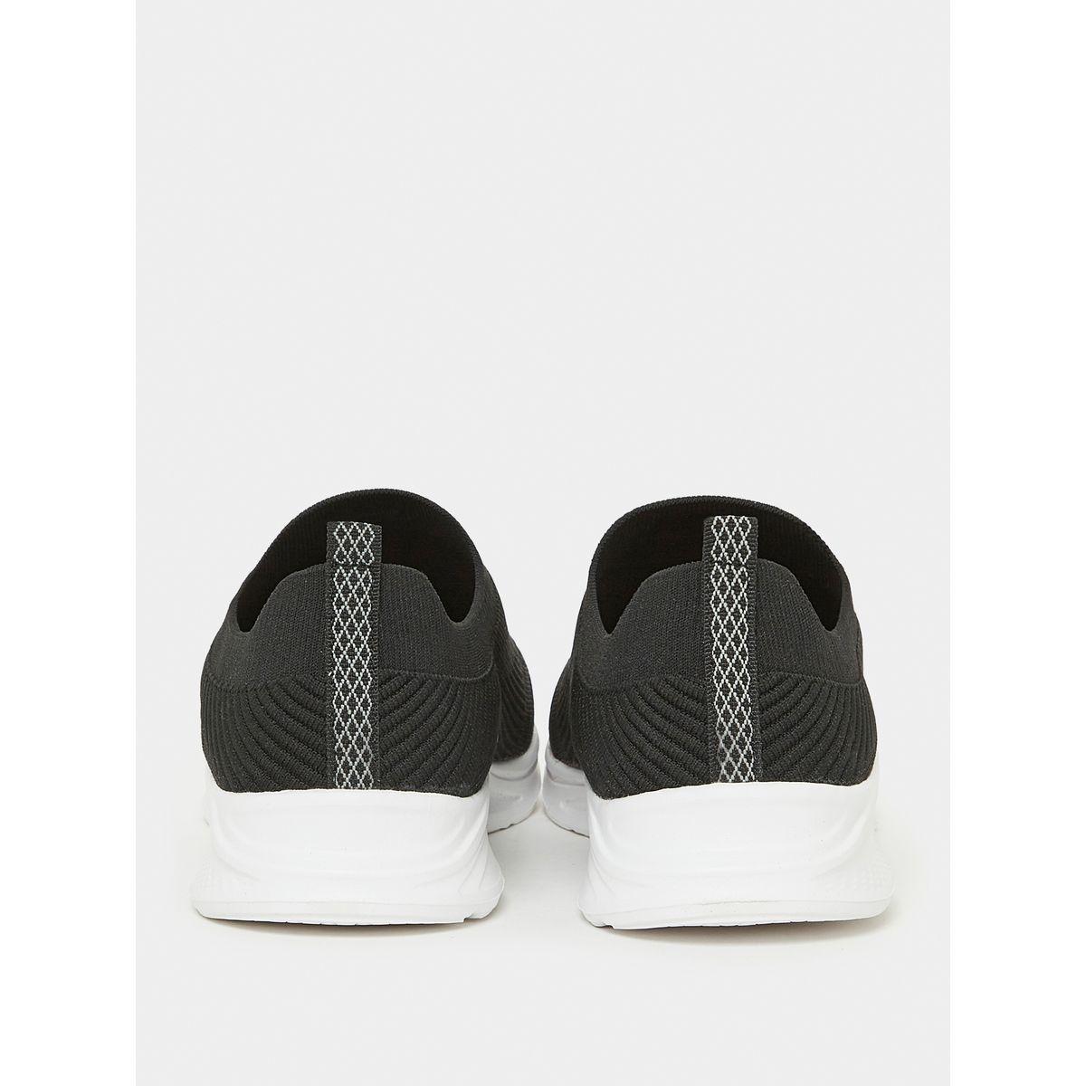 Styli Textured Slip On Sneakers with Pull Tab-men-shoes-sneakers-image-4
