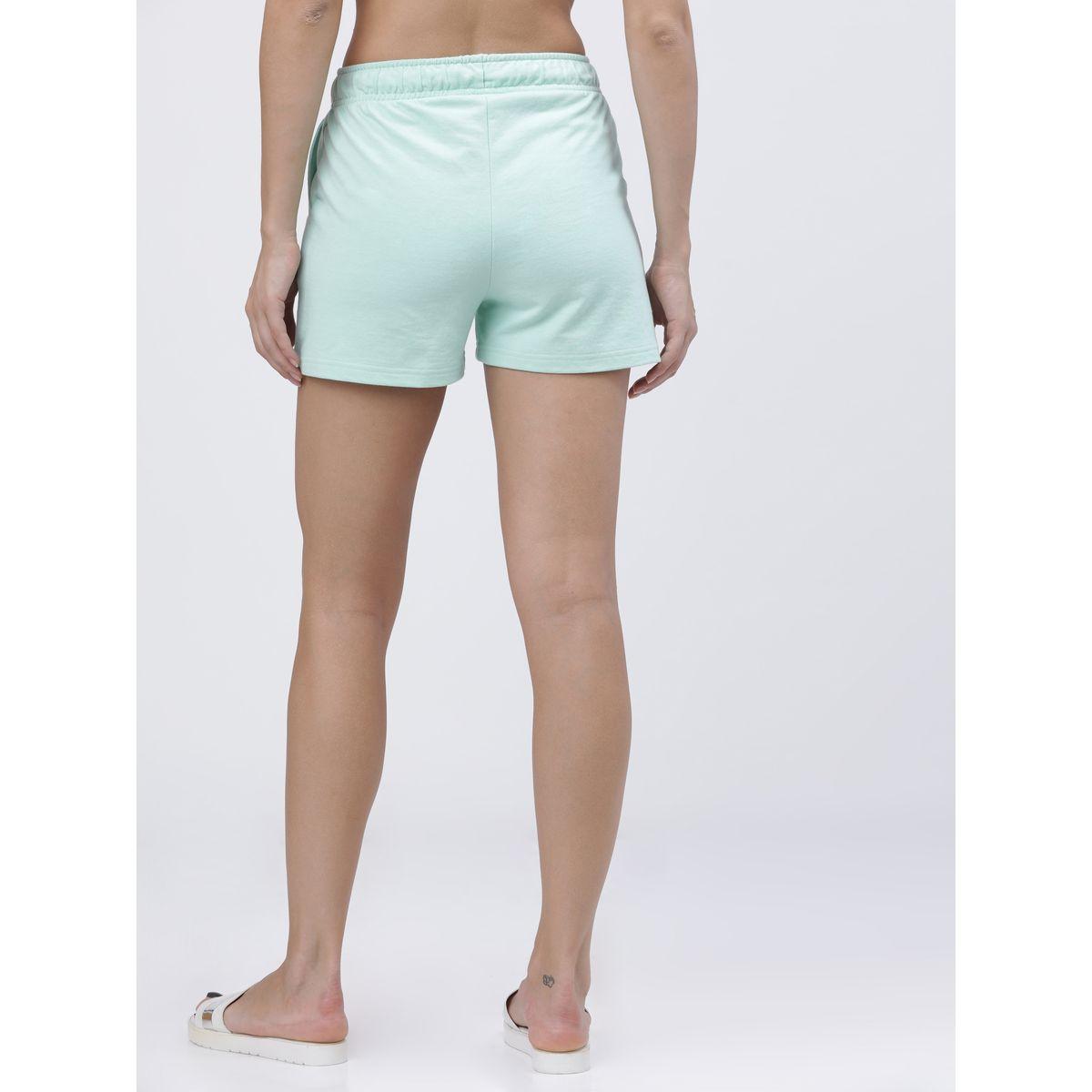 Tokyo Talkies X Styli Solid Knit Regular Fit Shorts-women-clothing-bottoms-shorts-image-3