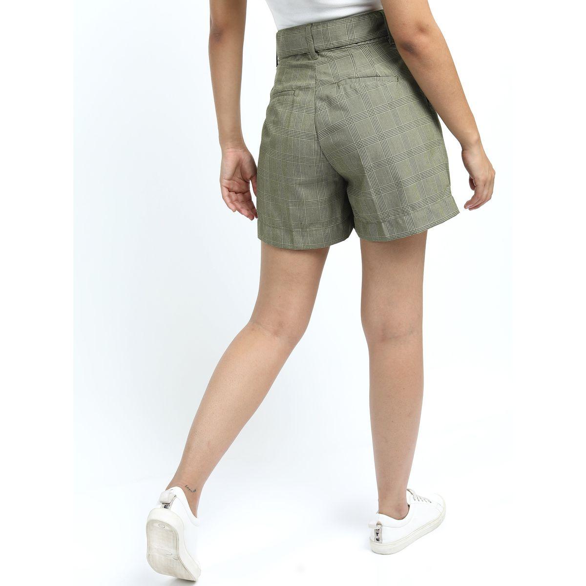 شورت كاجوال بحزام خصر طوكيو توكيز × ستايلي-women-clothing-bottoms-shorts-image-3