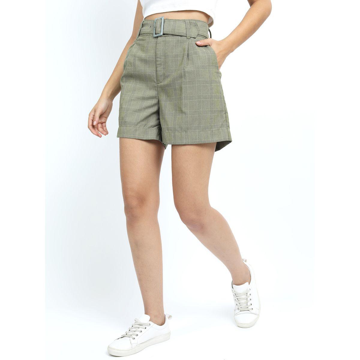 شورت كاجوال بحزام خصر طوكيو توكيز × ستايلي-women-clothing-bottoms-shorts-image-5