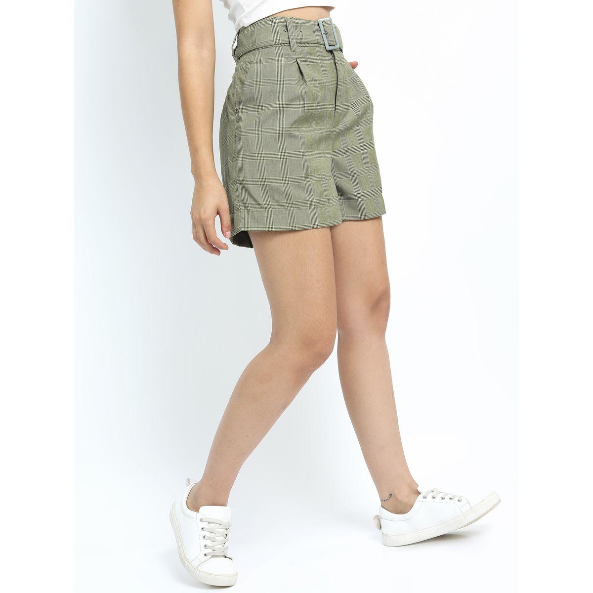 شورت كاجوال بحزام خصر طوكيو توكيز × ستايلي-women-clothing-bottoms-shorts-image-6