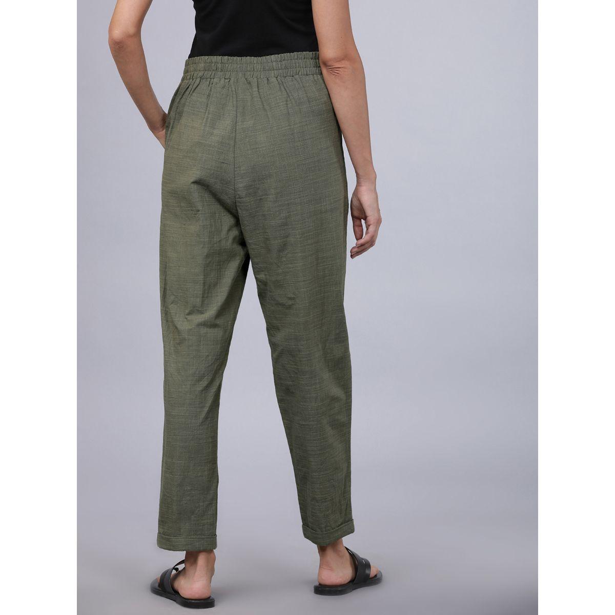 Tokyo Talkies X Styli Regular Fit Solid Trouser with Side Pocket-women-clothing-bottoms-trousers-image-3
