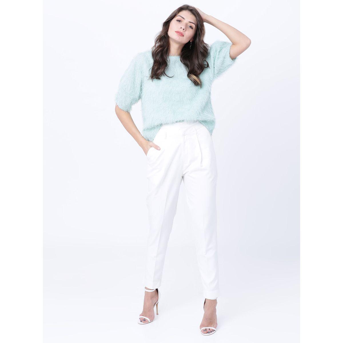 بنطال سادة بقصة عادية طوكيو توكيز × ستايلي-women-clothing-bottoms-trousers-image-2