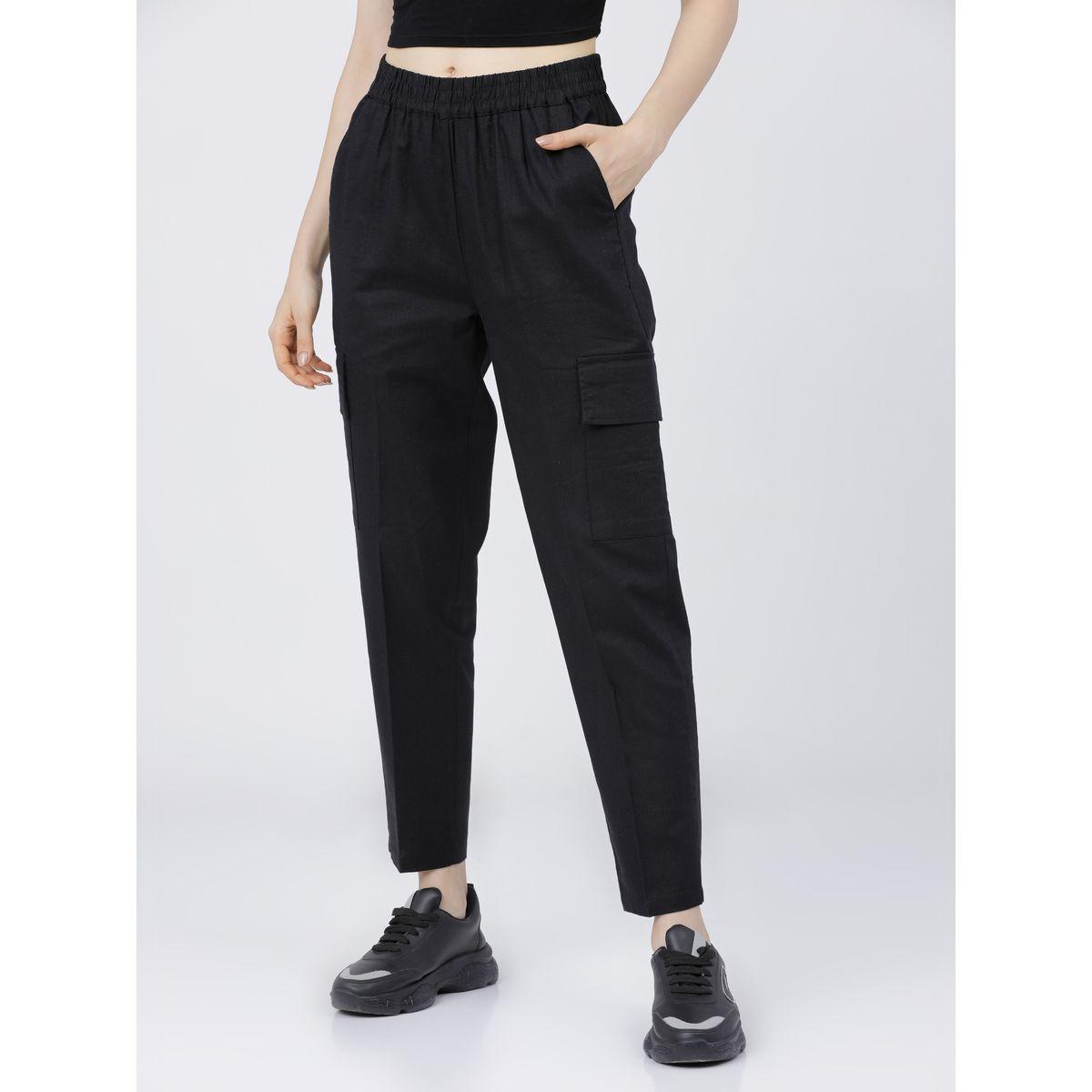 بنطال كارجو بخصر مطاطي طوكيو توكيز × ستايلي-women-clothing-bottoms-trousers-image-1