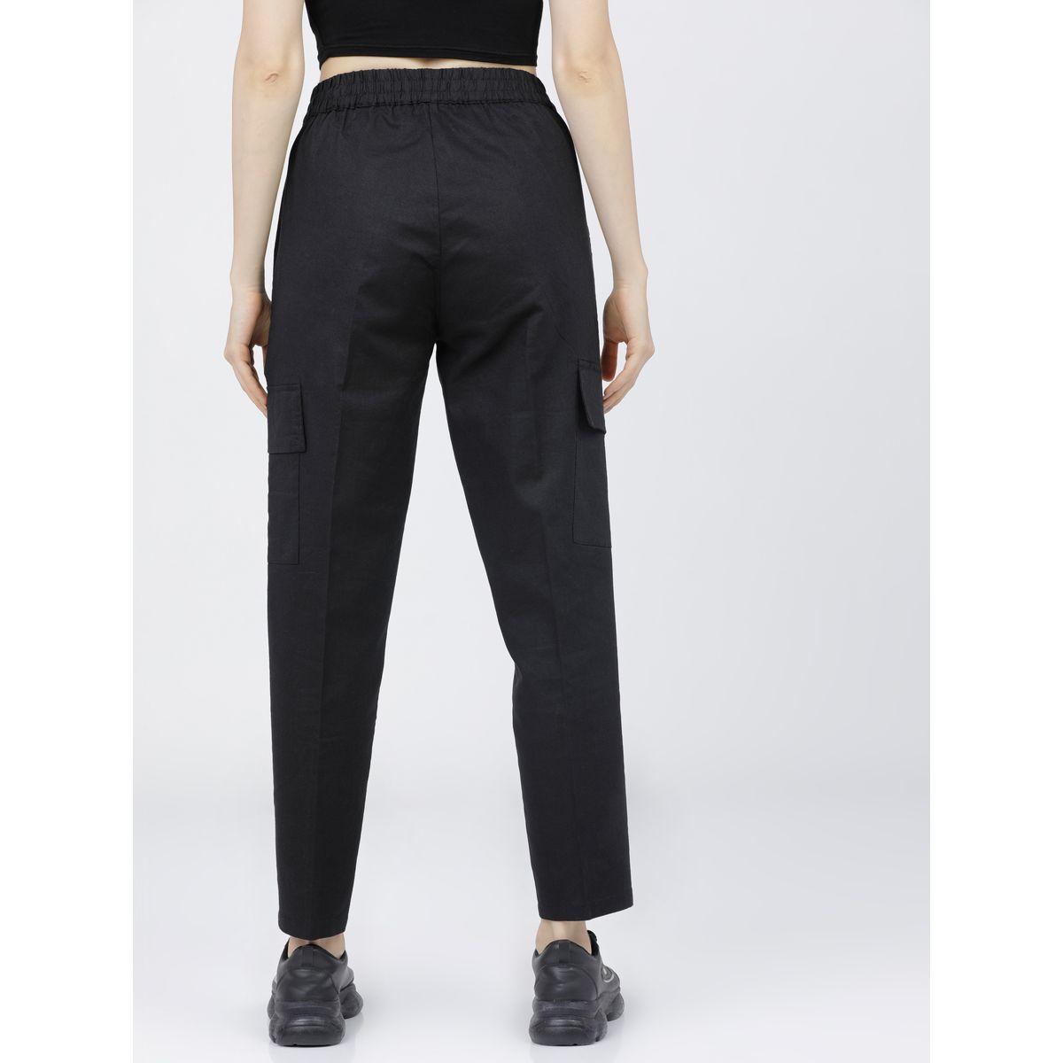 Tokyo Talkies X Styli Elastic Waistband Mid Rise Cargo Pant-women-clothing-bottoms-trousers-image-3