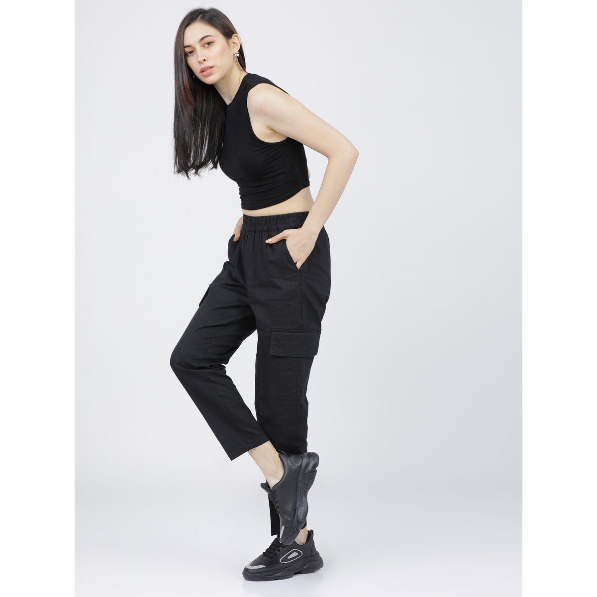 Tokyo Talkies X Styli Elastic Waistband Mid Rise Cargo Pant-women-clothing-bottoms-trousers-image-7