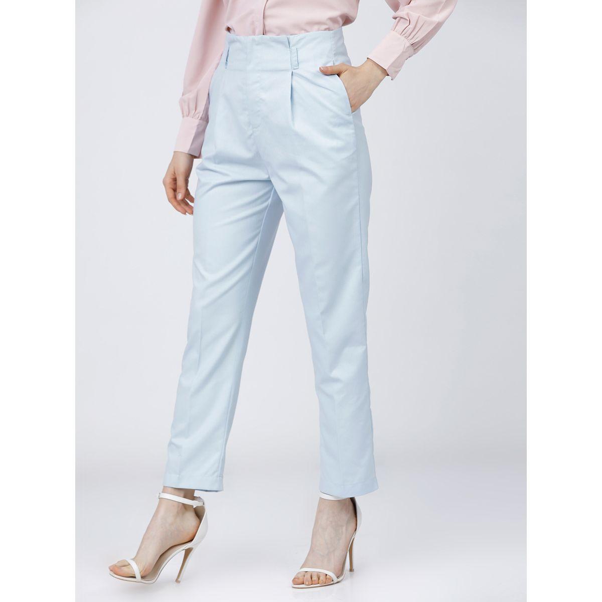 Tokyo Talkies X Styli High Waist Tapered Fit Pleat Trousers-women-clothing-bottoms-trousers-image-5