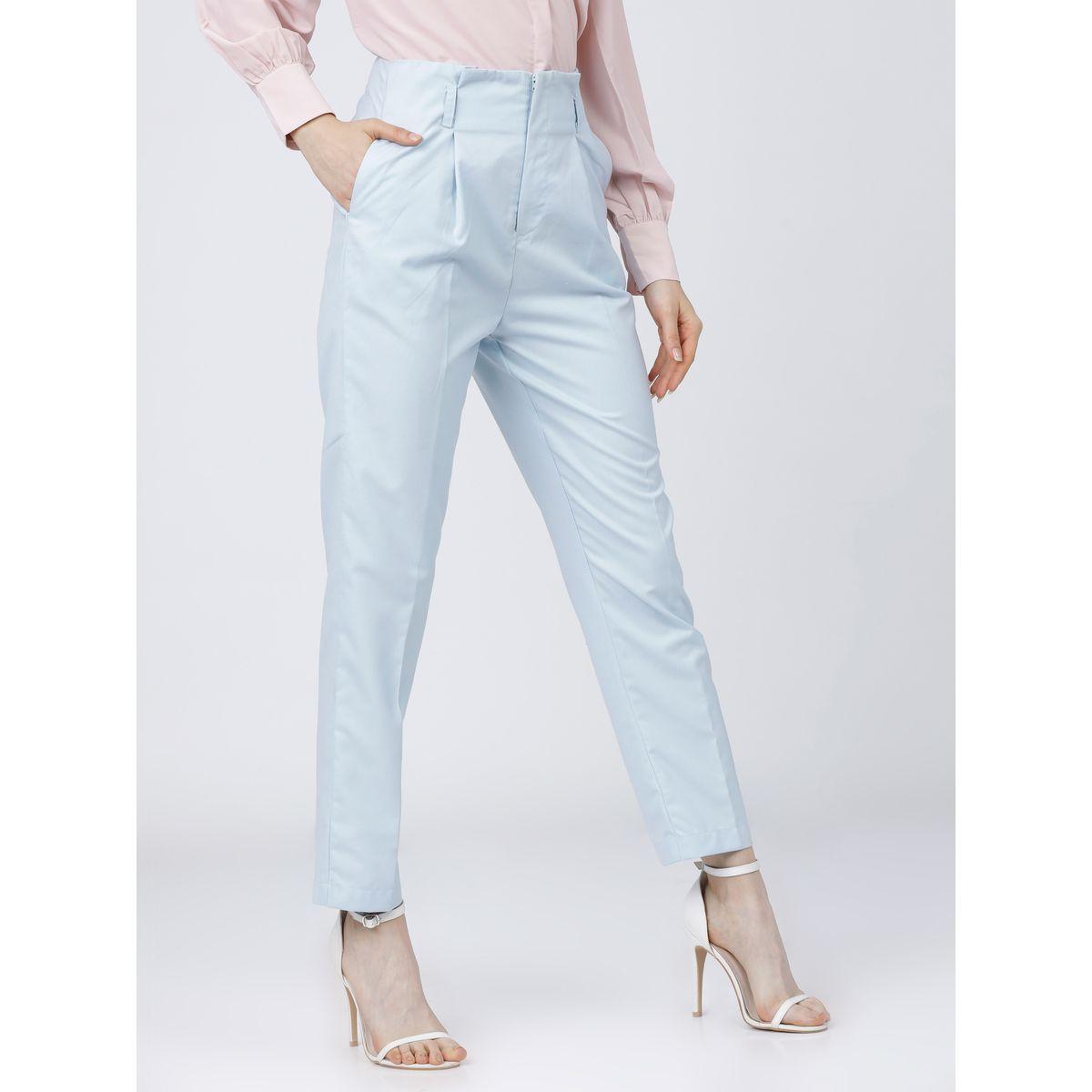 بنطال بخصر عالي وكسرات طوكيو توكيز × ستايلي-women-clothing-bottoms-trousers-image-6