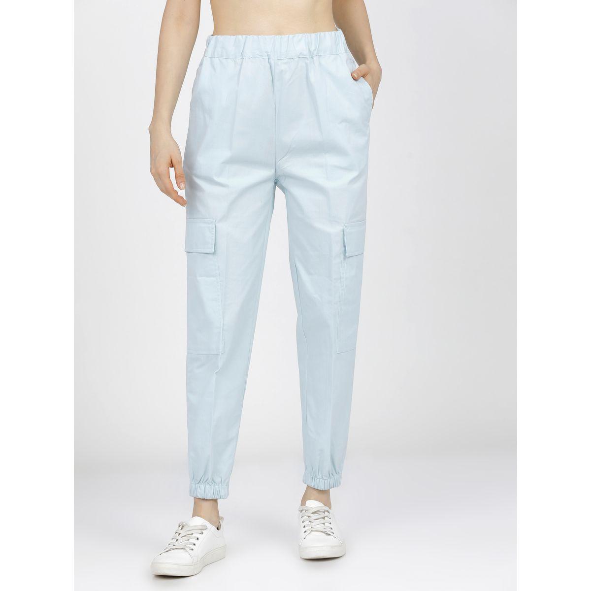 جوغر بخصر عالي وجيب بطية طوكيو توكيز × ستايلي-women-clothing-bottoms-joggers-image-1