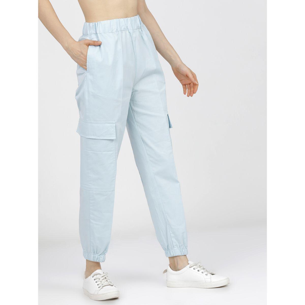 جوغر بخصر عالي وجيب بطية طوكيو توكيز × ستايلي-women-clothing-bottoms-joggers-image-6