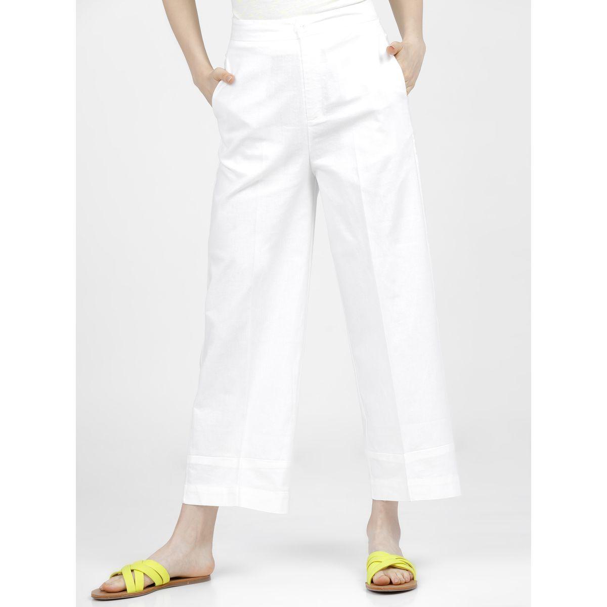 بنطال كاجوال بقصة مستقيمة طوكيو توكيز × ستايلي-women-clothing-bottoms-trousers-image-1