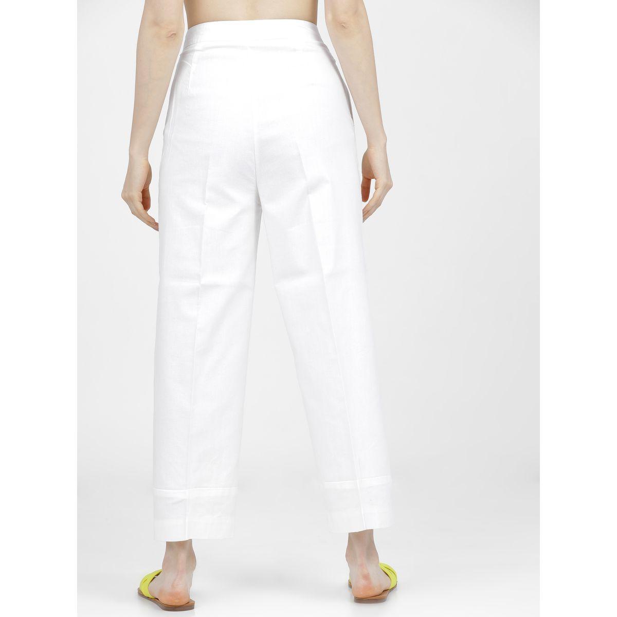 بنطال كاجوال بقصة مستقيمة طوكيو توكيز × ستايلي-women-clothing-bottoms-trousers-image-3