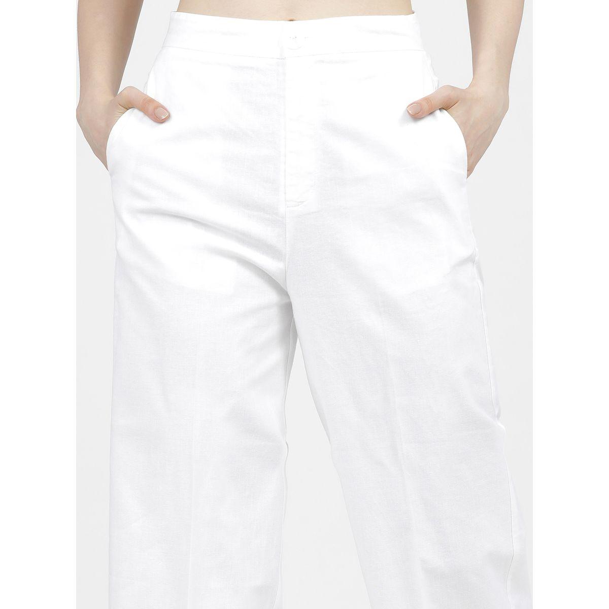 بنطال كاجوال بقصة مستقيمة طوكيو توكيز × ستايلي-women-clothing-bottoms-trousers-image-4