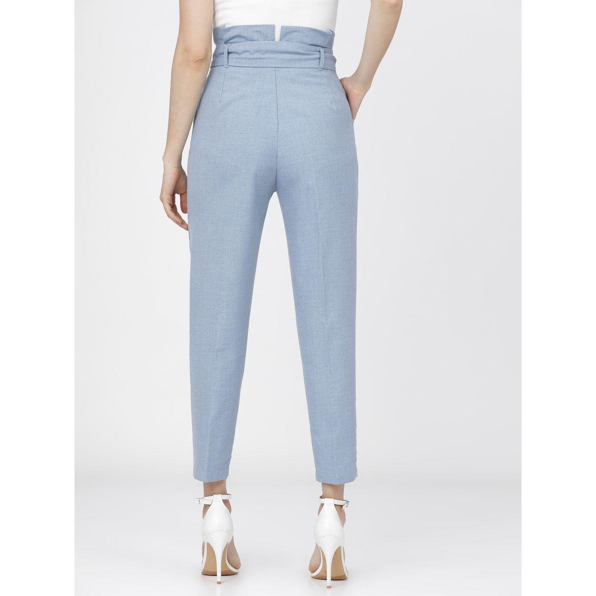 بنطال كاجوال بخصر بيبر باغ طوكيو توكيز × ستايلي-women-clothing-bottoms-trousers-image-3