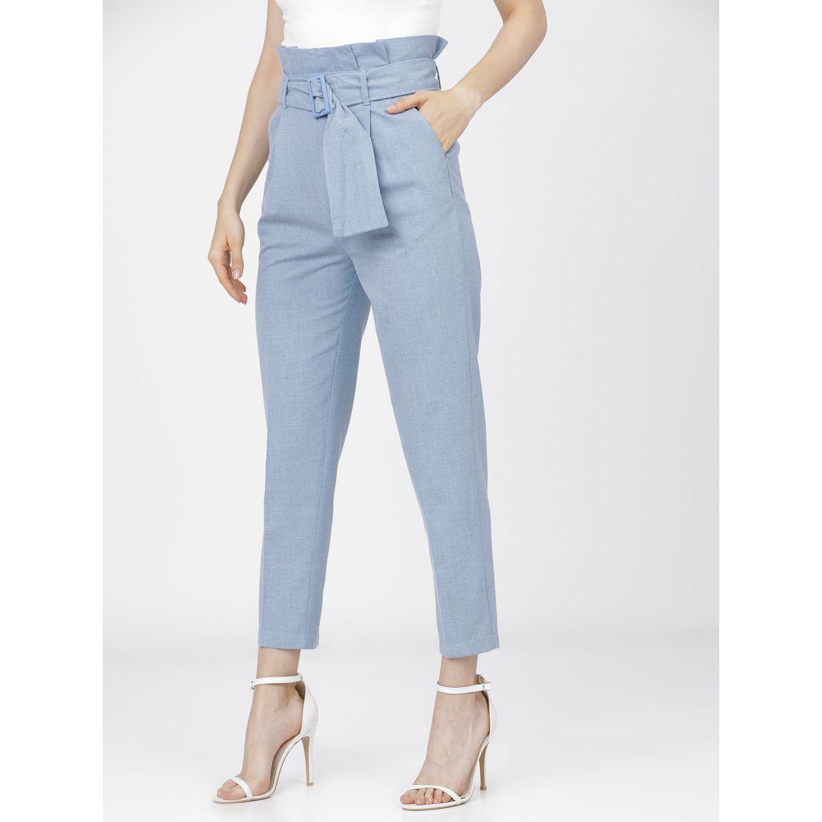 Tokyo Talkies X Styli Paperbag Waist Belted Trouser-women-clothing-bottoms-trousers-image-5